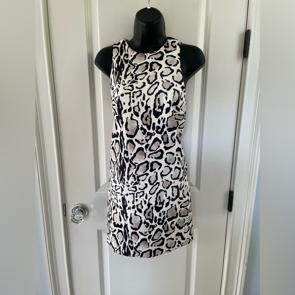 Leopard print mini dress, size XS